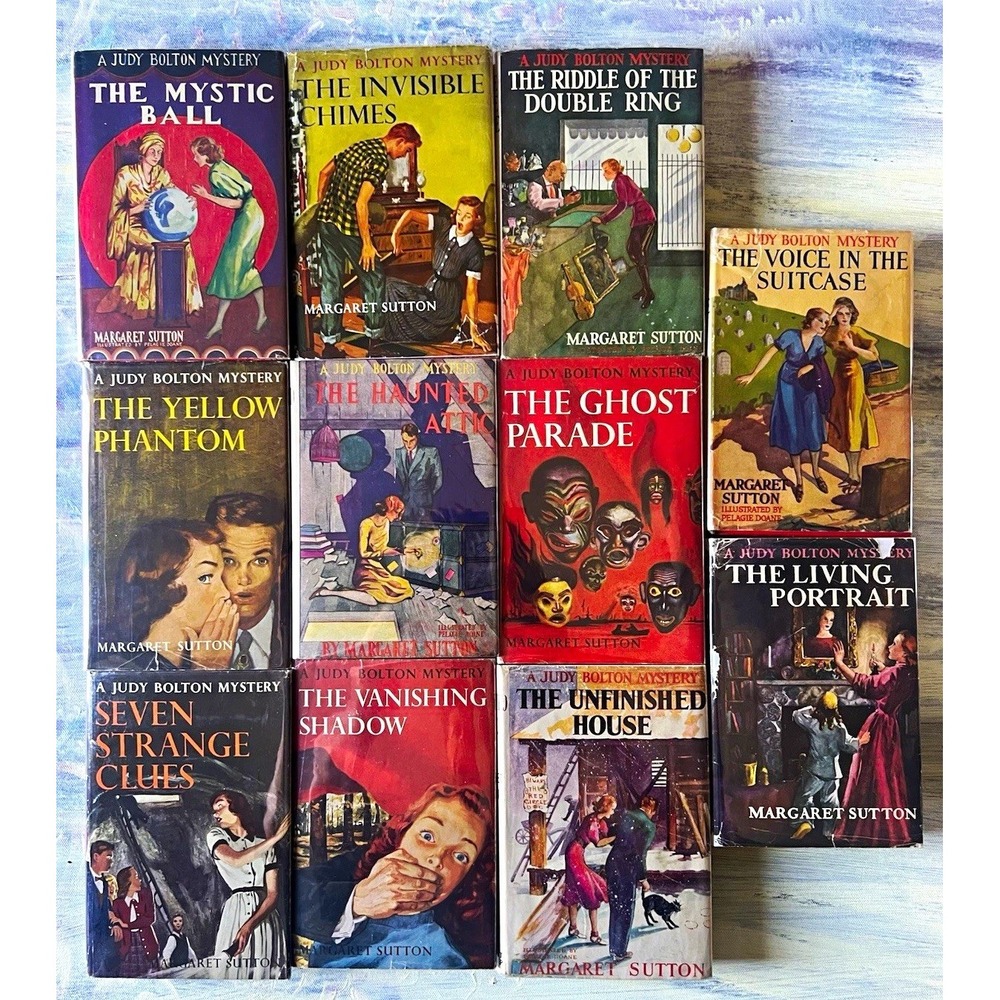 Vintage Judy Bolton Mystery Lot 11 Hardcover Books Dust Jackets Margaret Sutton